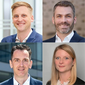 Max Heuchert, Dr. Philipp Kirchner, Rouven Raatz und Maren Brücher (von oben links nach unten rechts)