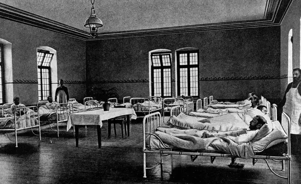 Blick in einen Krankensaal Blick in einen Krankensaal