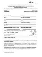 Vitos kinder- und jugendpsychiatrische Ambulanz Wiesbaden - Elternfragebogen englisch