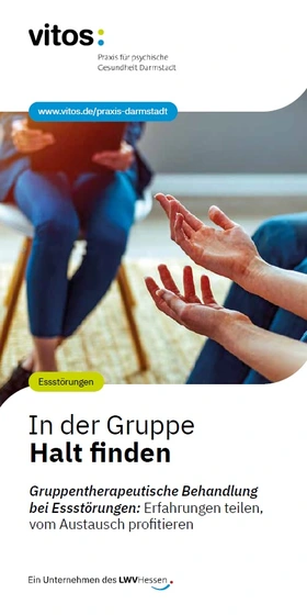 Titelbild Flyer Gruppentherapie bei Essstörungen