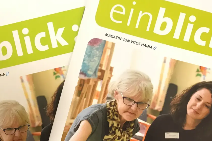 Mehrfach im Jahr verlegt Vitos Haina das Magazin einblick: 