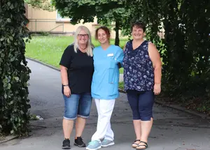 (v.L.) Manuela Morales, Rosaria Amoroso-Wagner und Heike Hefermehl