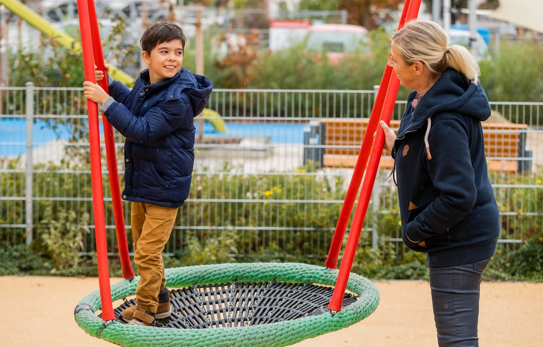 Spielplatz in einer Klinik der Kinder- und Jugendpsychiatrie